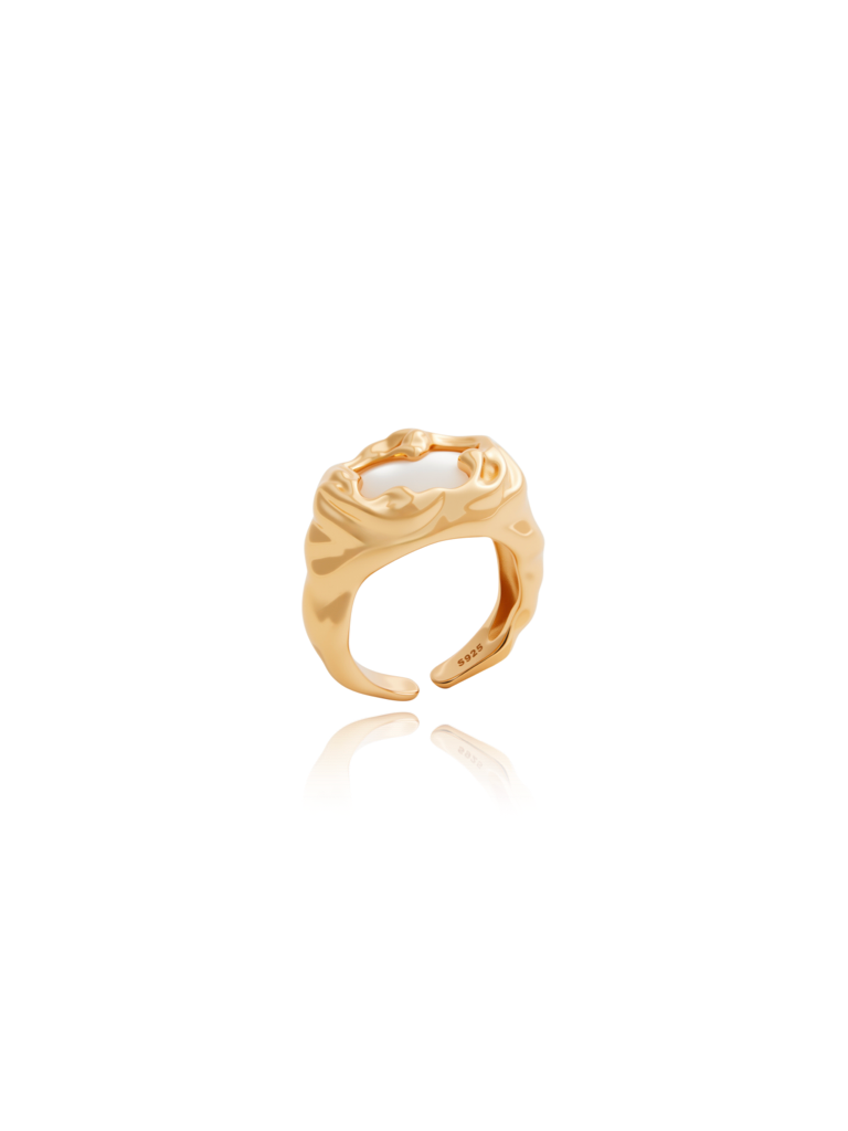 Vintage gold irregular ring