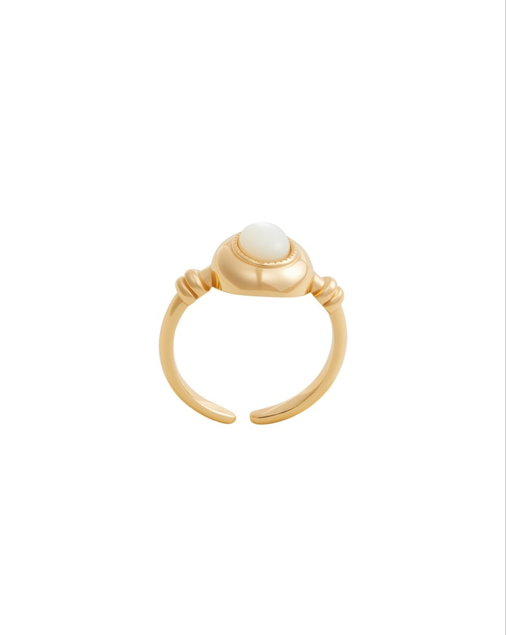 Vintage gold shell ring